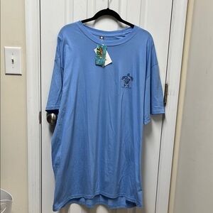 Simply Southern Light Blue Men's Tee with Turtle Graphic